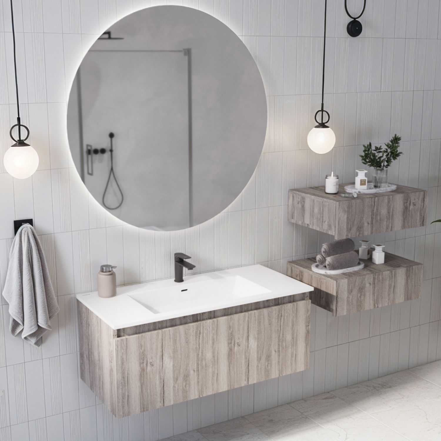 ahşap banyo dolabı modelleri
